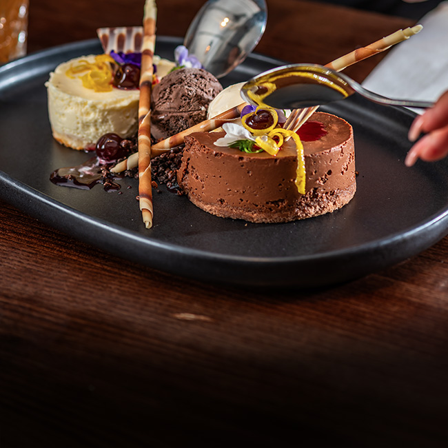Dessert menu at The Goffs Oak