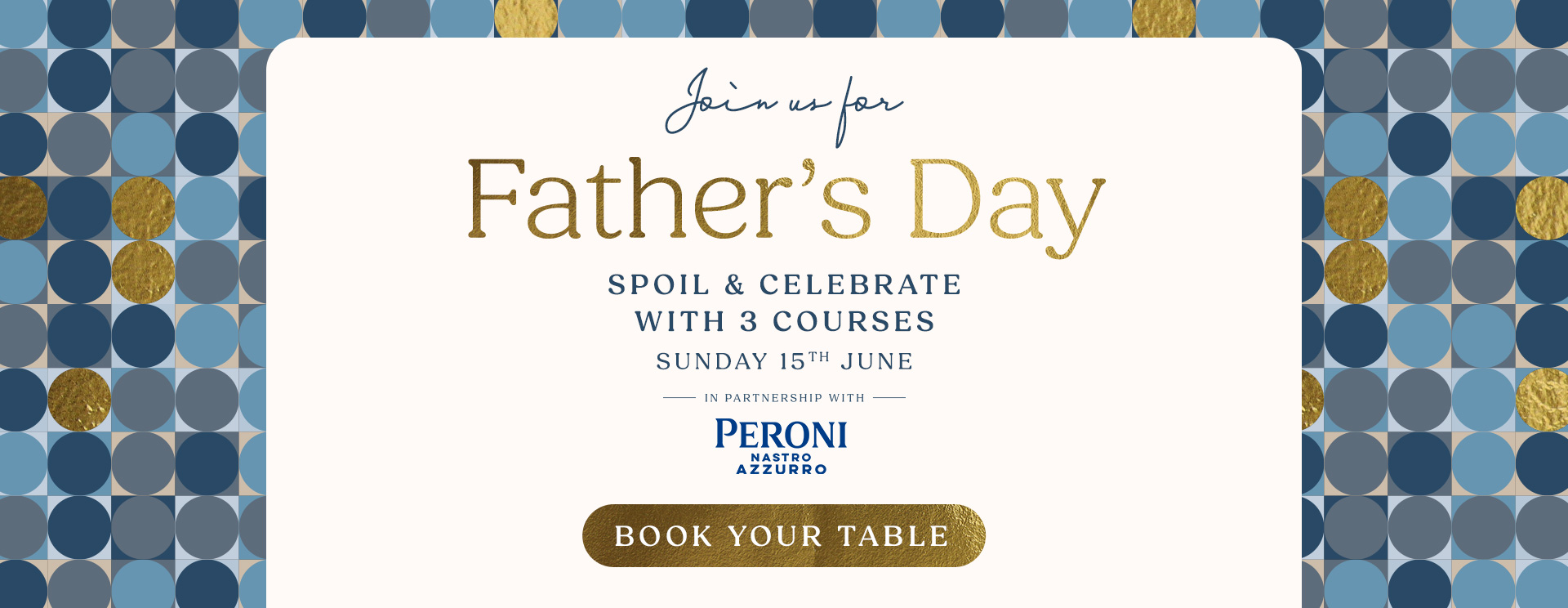 Father’s Day menu Waltham Cross