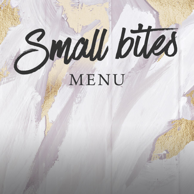 Small Bites menu at The Goffs Oak 